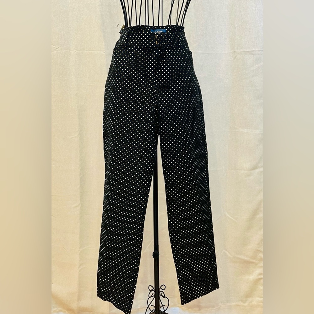 Black with gold polka dots
